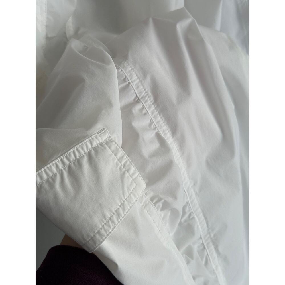 Athleta Parachute Cargo Pant Size 8 White Crinkle Nylon Sporty Chic Y2K Utility - Picture 7 of 9